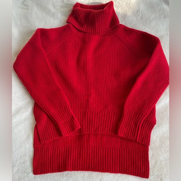 Aritzia Sweaters - 🌹Wilfred Lin sweater red small 100% merino wool